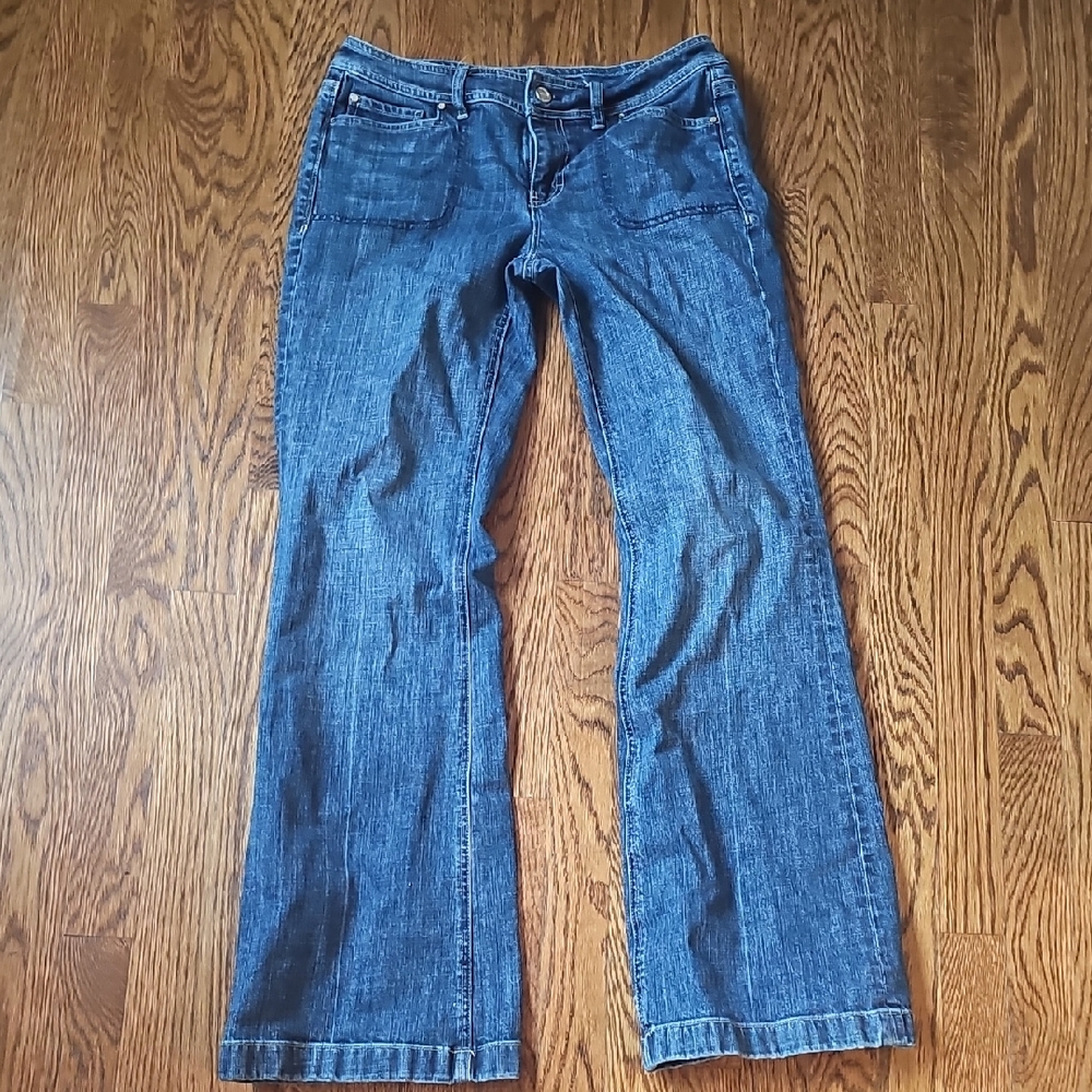 White House Black Market Straight Leg Blue Jeans